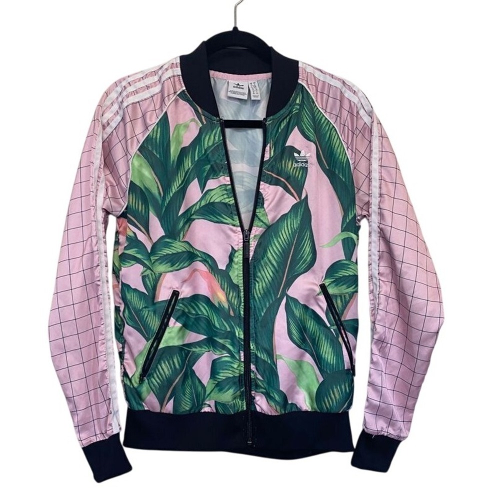 Adidas Original Farm SST‎ Palm Leaf Bomber Jacket Size Small
